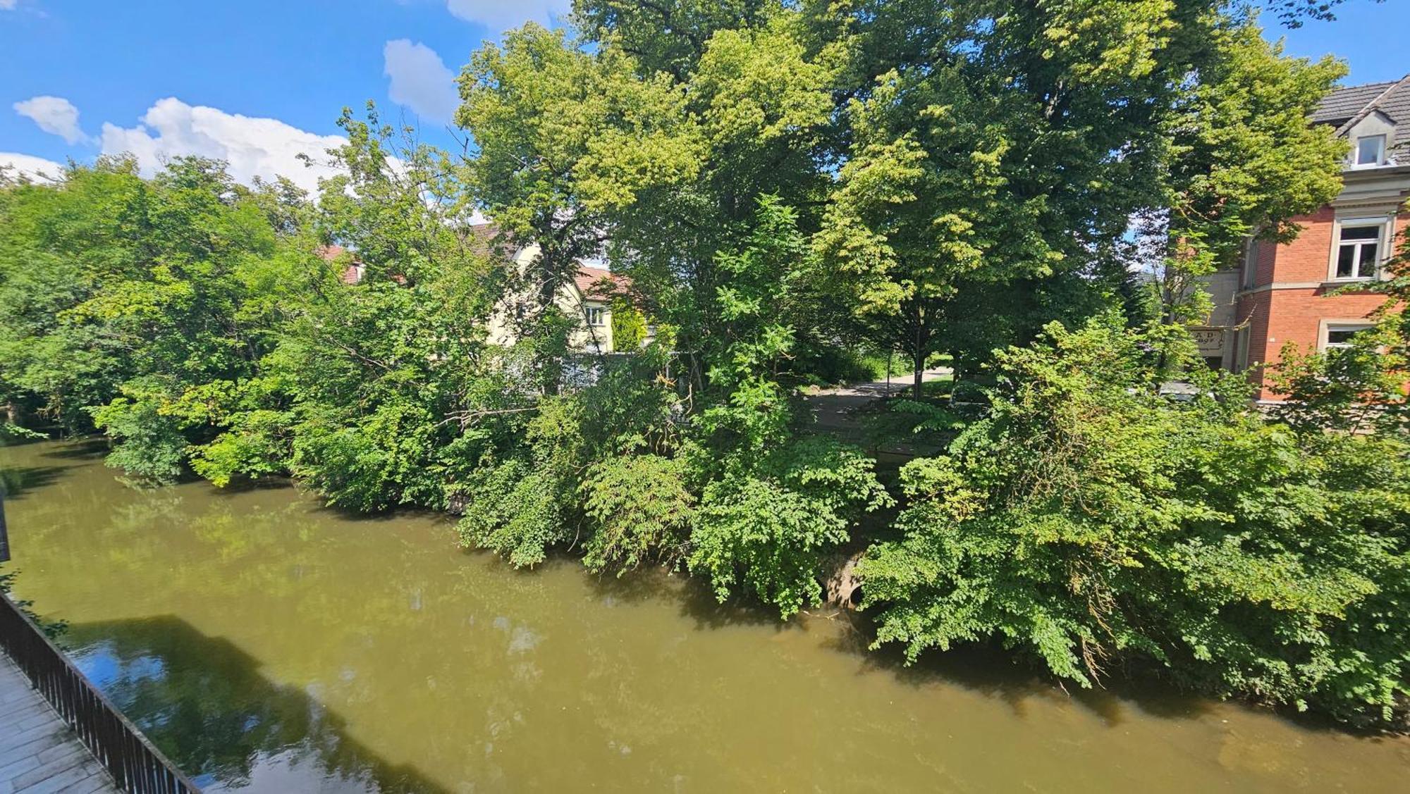 Appartement Direkt Am Fluss Coburg Exterior foto